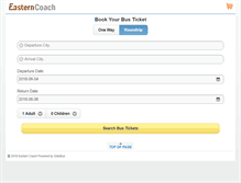 Tablet Screenshot of easterncoach.com